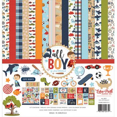 Echo Park All Boy Designpapier - Collection Kit